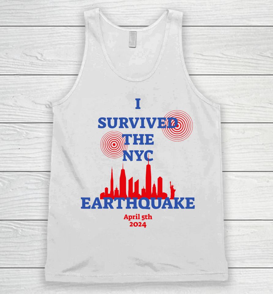I Survived The Nyc Earthquake Unisex Tank Top