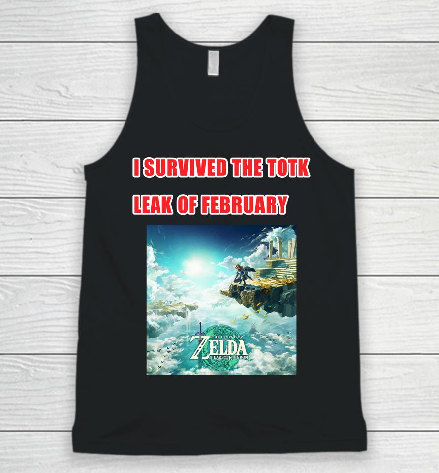 I Survived The Totk Leak Of February Unisex Tank Top