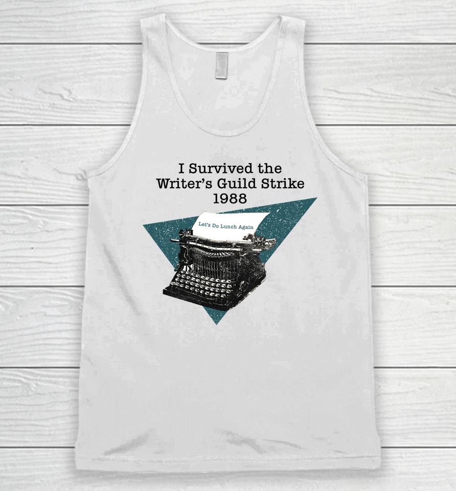 I Survived The Writers Guild Strike 1988 Unisex Tank Top