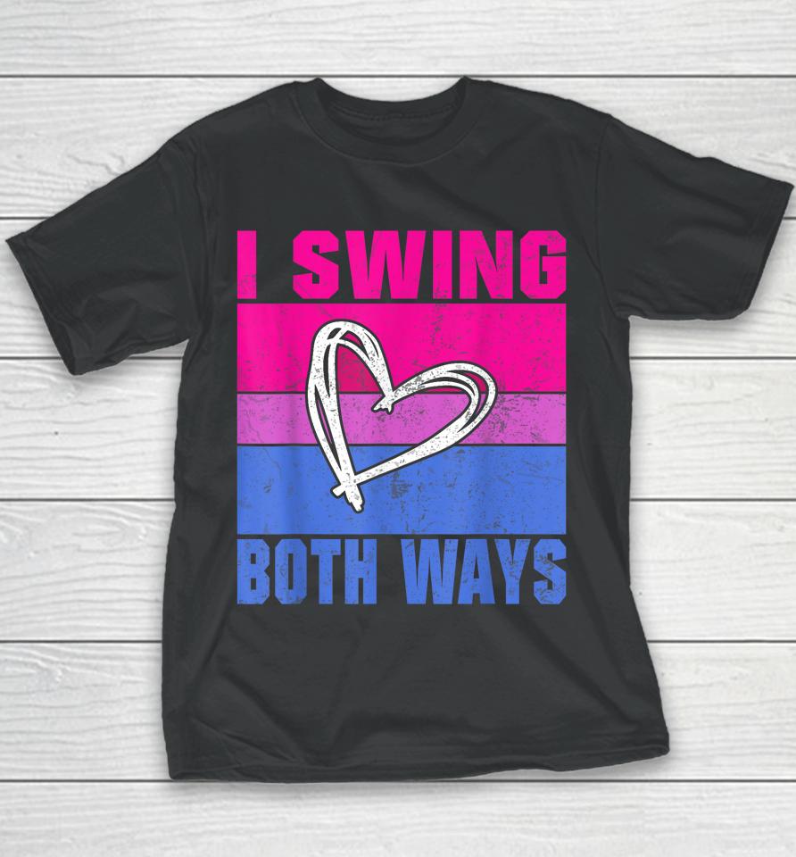 I Swing Both Ways Bisexual Youth T-Shirt
