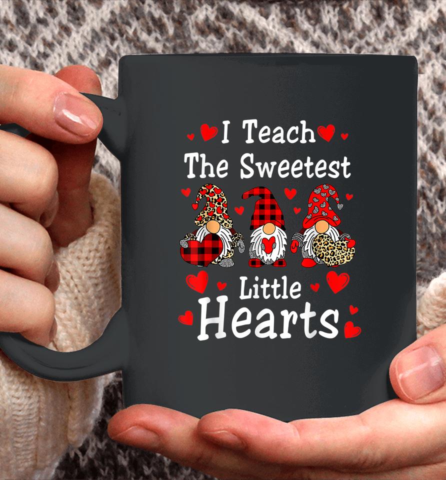 I Teach The Sweetest Hearts Gnomes Teacher Valentine's Day Coffee Mug