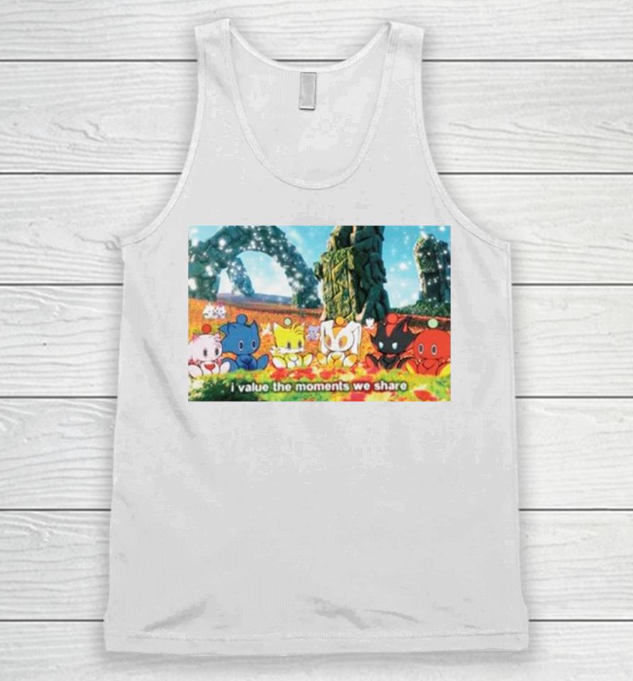I Value The Moments We Share Unisex Tank Top