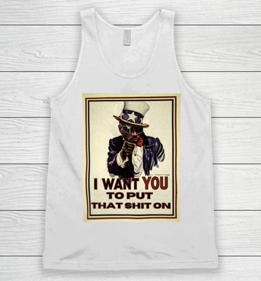 I Want You Ptso Unisex Tank Top