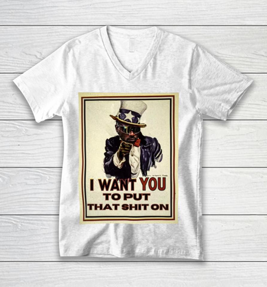 I Want You Ptso Unisex V-Neck T-Shirt