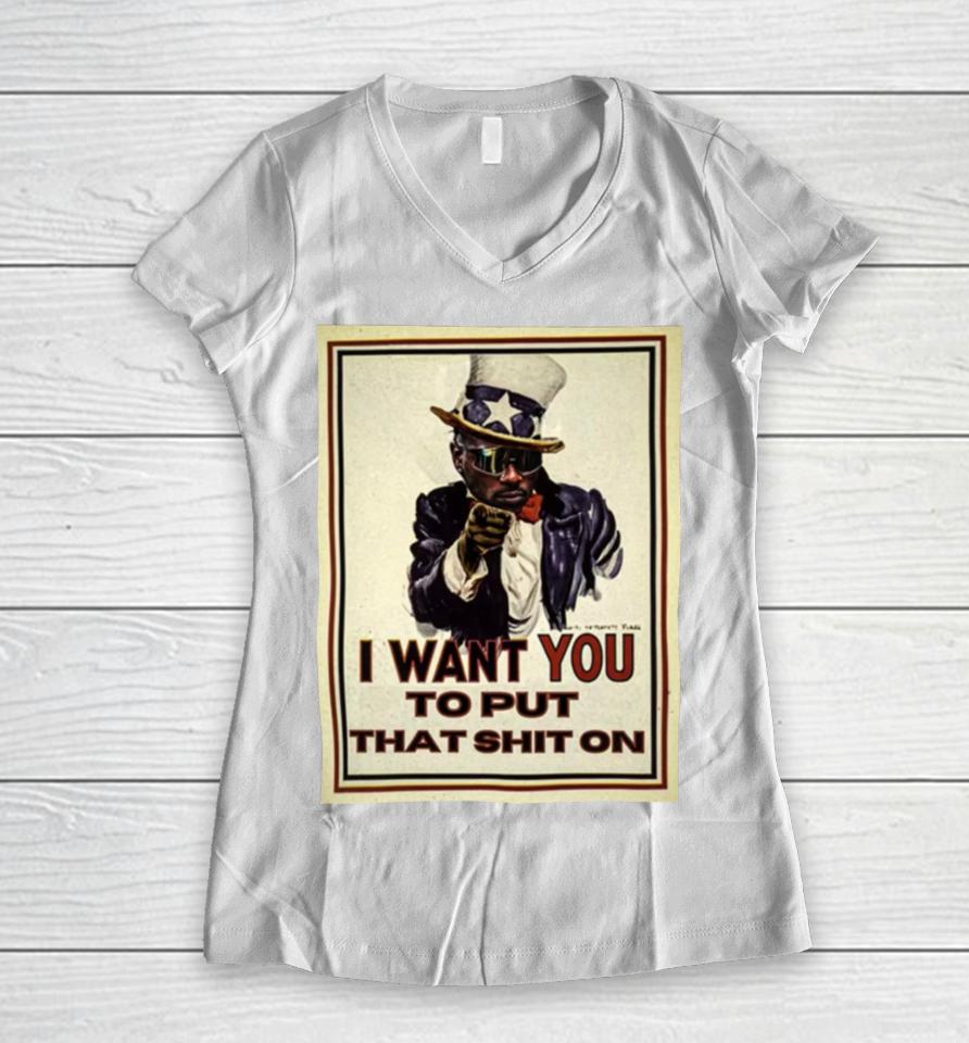 I Want You Ptso Women V-Neck T-Shirt