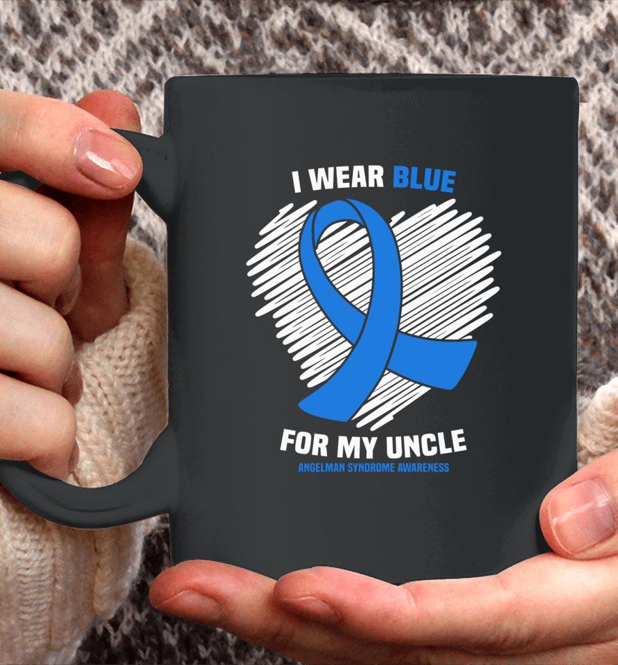 I Wear Blue For My Uncle Angelman Syndrome Awareness Coffee Mug
