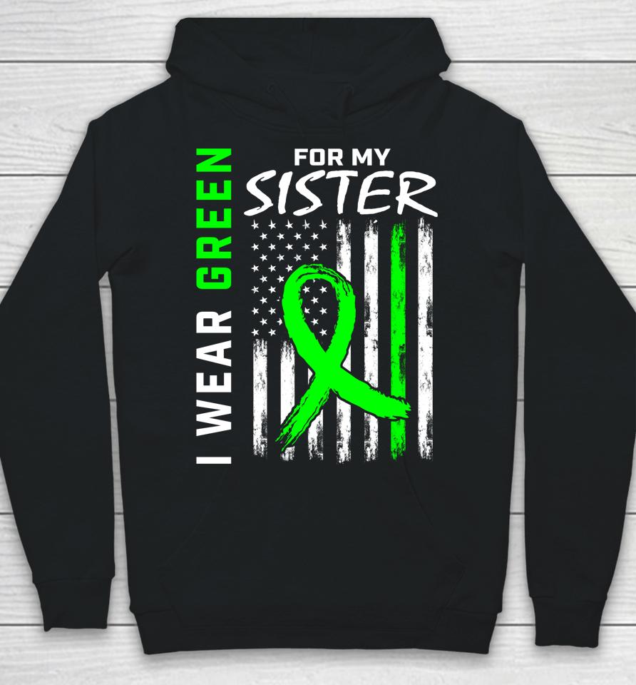 I Wear Green For My Sister Cerebral Palsy Awareness Usa Flag Hoodie
