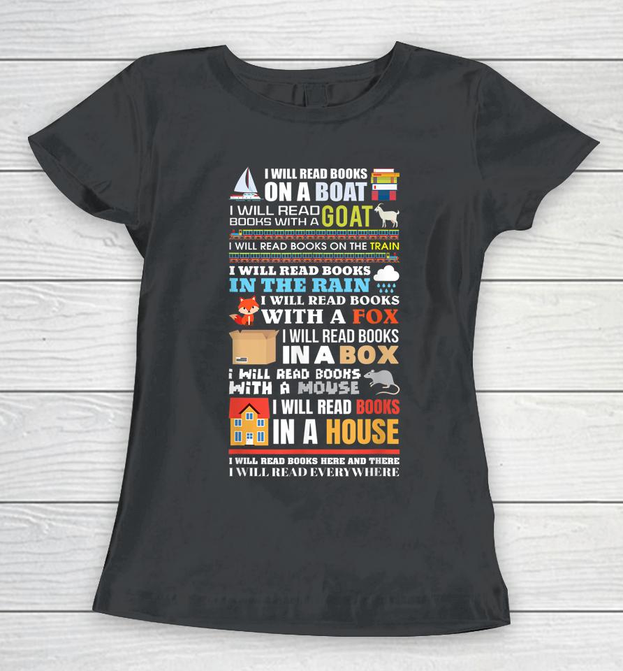 I Will Read Books On A Boat Reading Gift For Readers Women T-Shirt