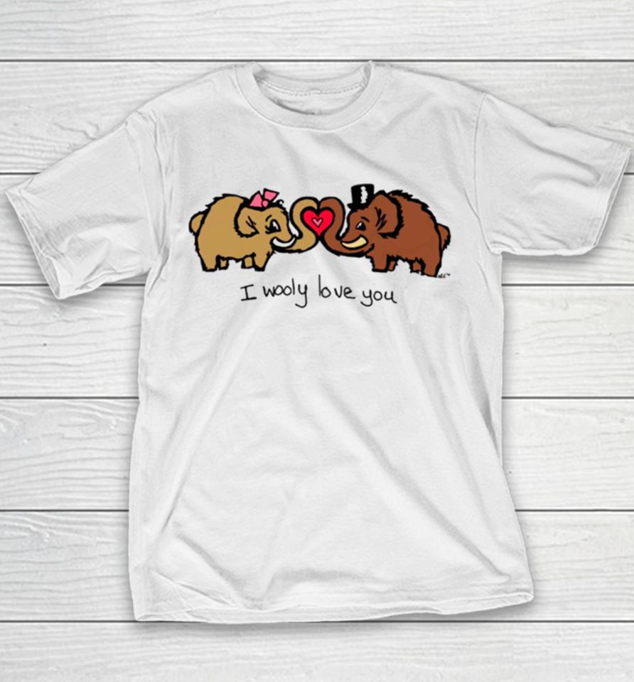 I Wooly Mammoth Love You Youth T-Shirt