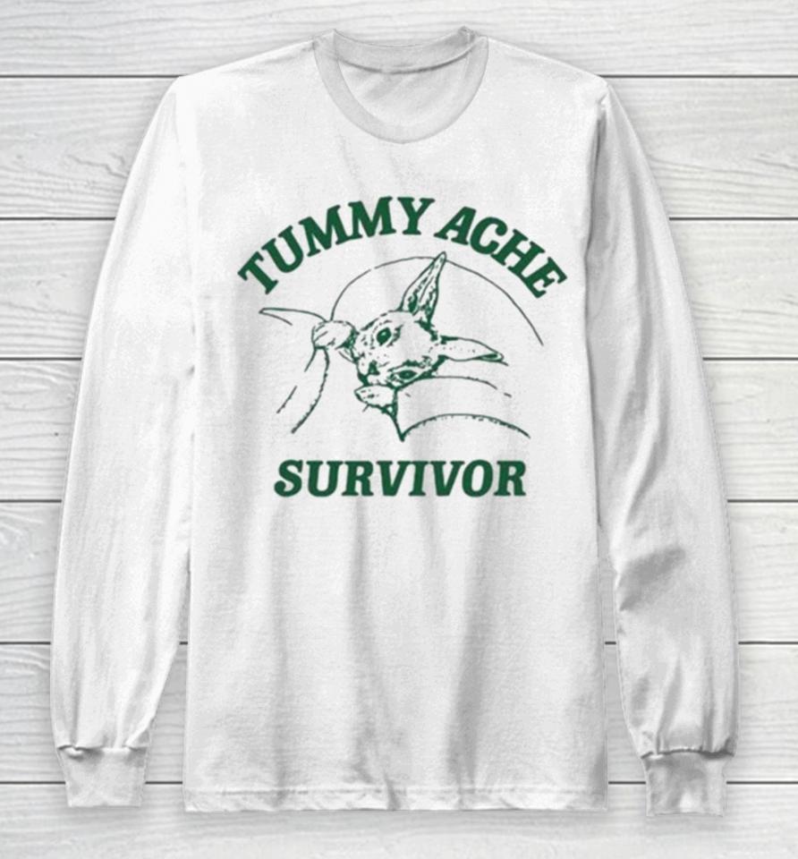 Ibs Tummy Ache Survivor Rabbit Coomstress Long Sleeve T-Shirt