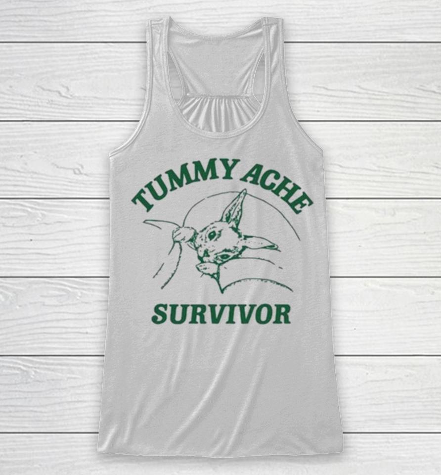 Ibs Tummy Ache Survivor Rabbit Coomstress Racerback Tank