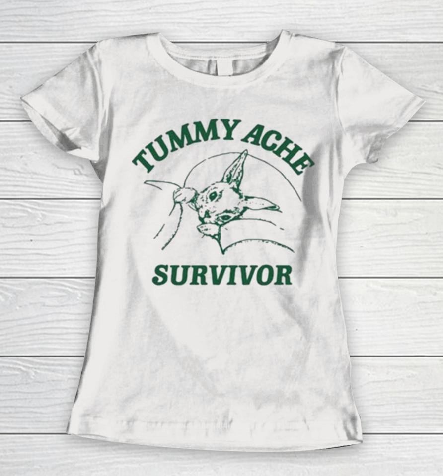 Ibs Tummy Ache Survivor Rabbit Coomstress Women T-Shirt