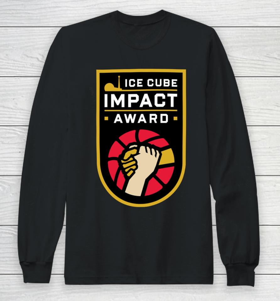 Ice Cube Wearing Ice Cube Impact Award Long Sleeve T-Shirt
