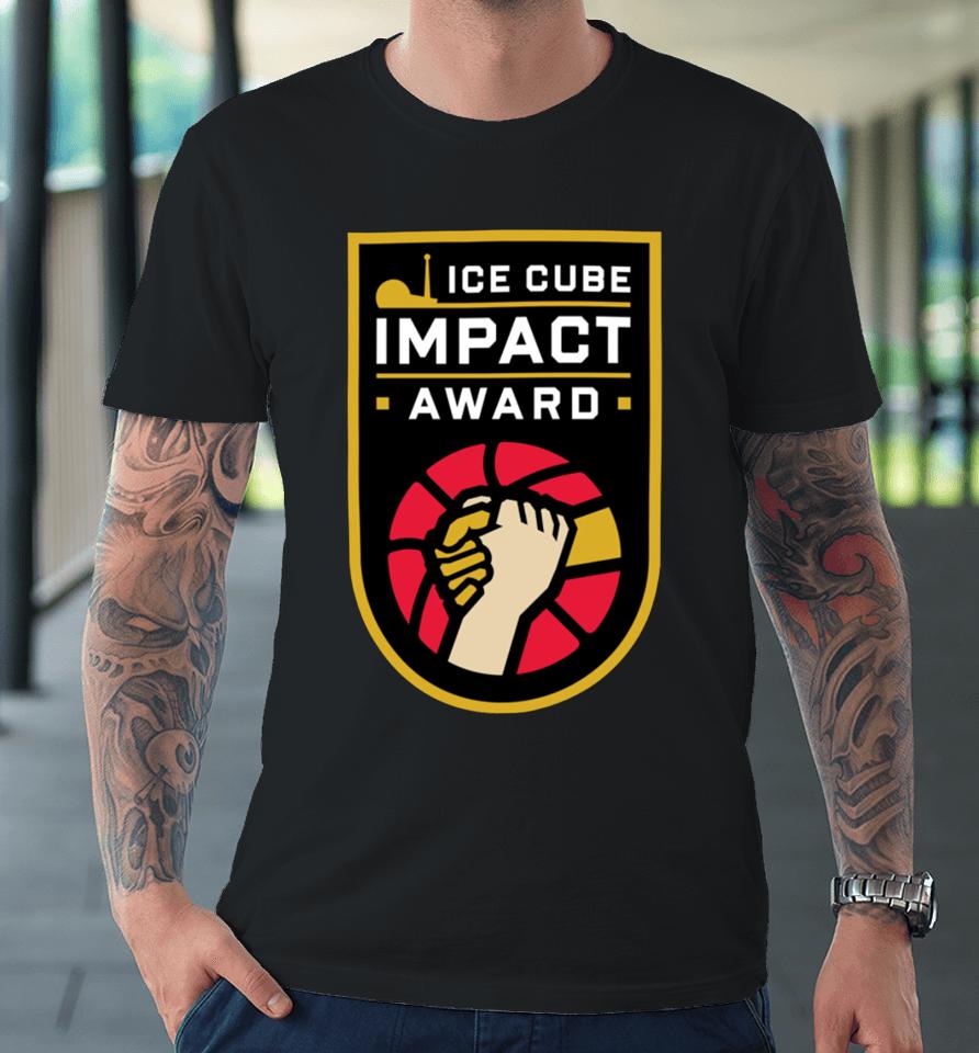 Ice Cube Wearing Ice Cube Impact Award Premium T-Shirt