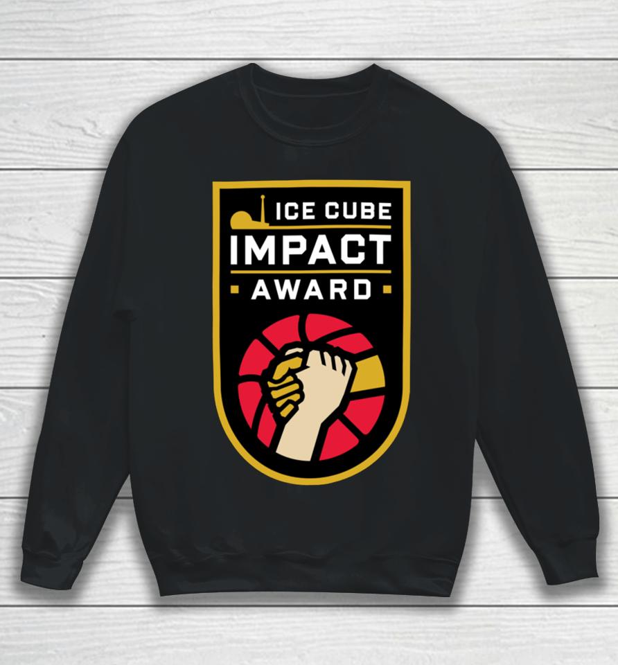 Ice Cube Wearing Ice Cube Impact Award Sweatshirt