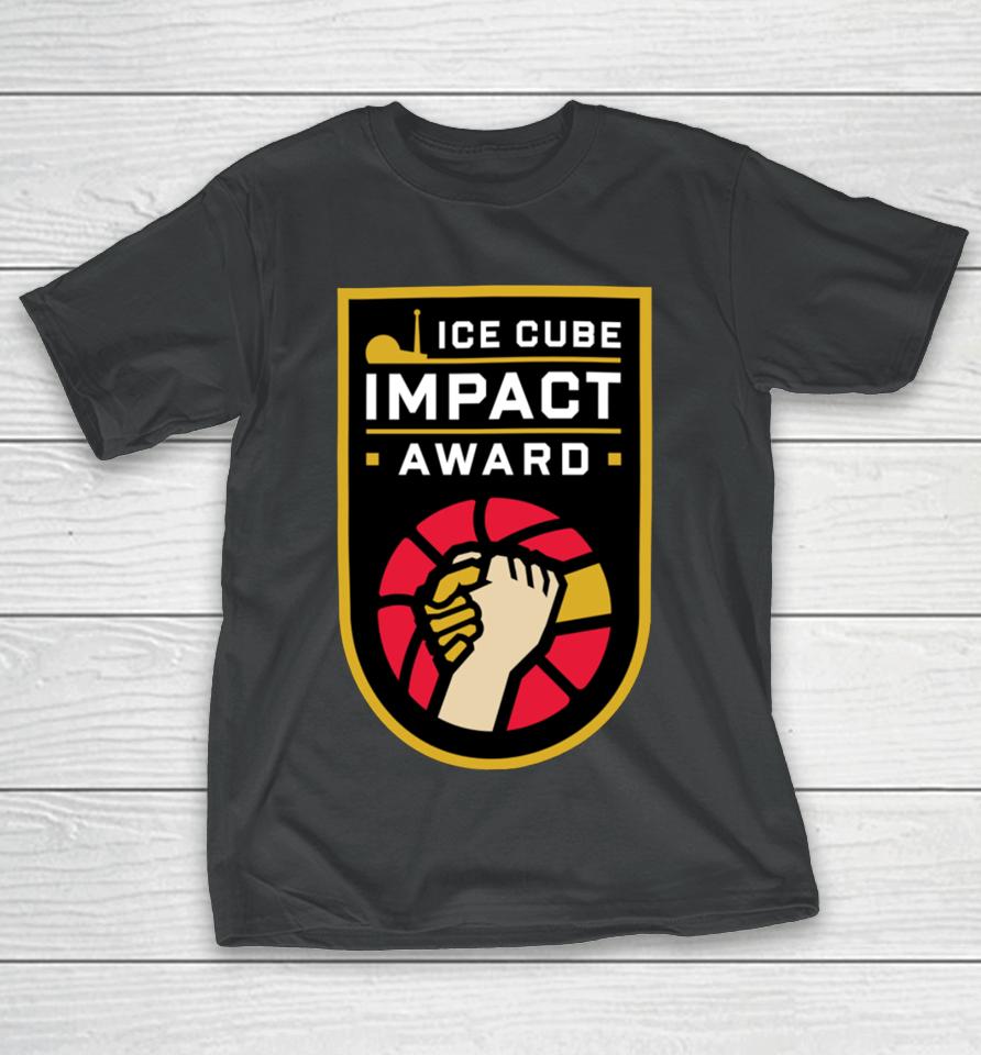 Ice Cube Wearing Ice Cube Impact Award T-Shirt