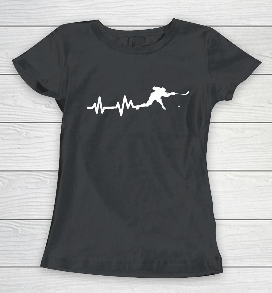 Ice Hockey Heartbeat Women T-Shirt