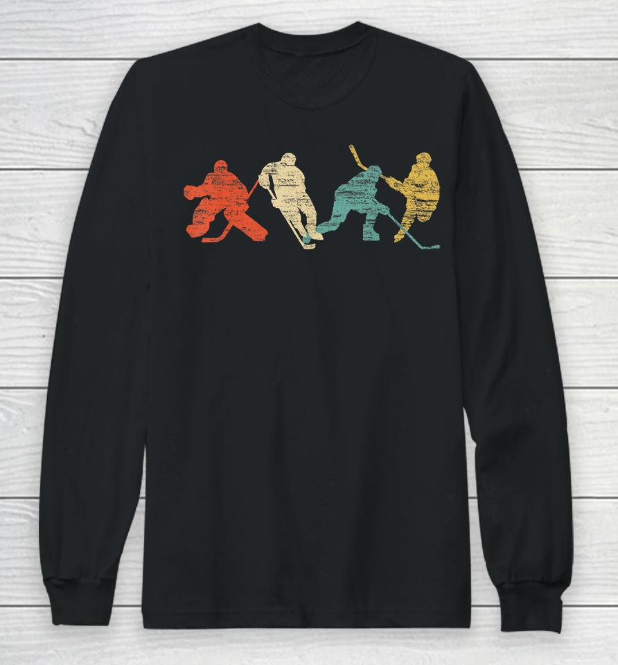 Ice Hockey Vintage Long Sleeve T-Shirt