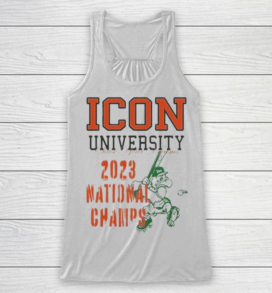Icon University Chase Your Dreams 2023 National Champs Mascot Racerback Tank