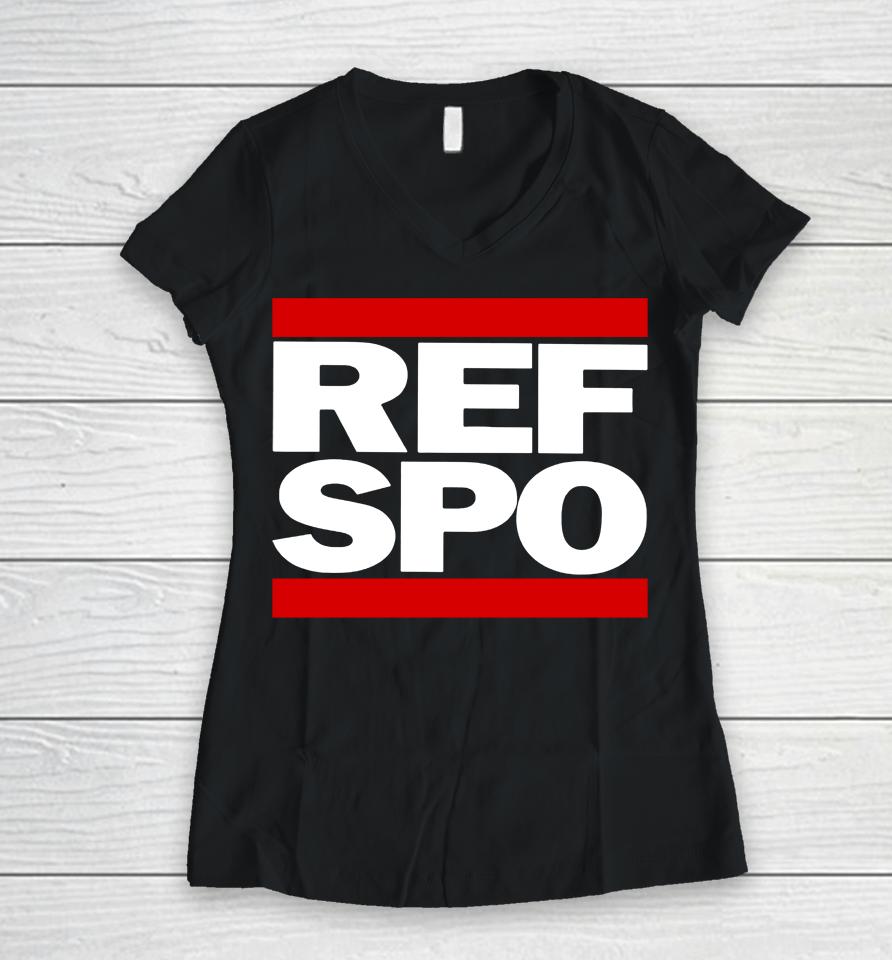 Icw No Holds Barred Sean Patrick O'brien Ref Spo Women V-Neck T-Shirt
