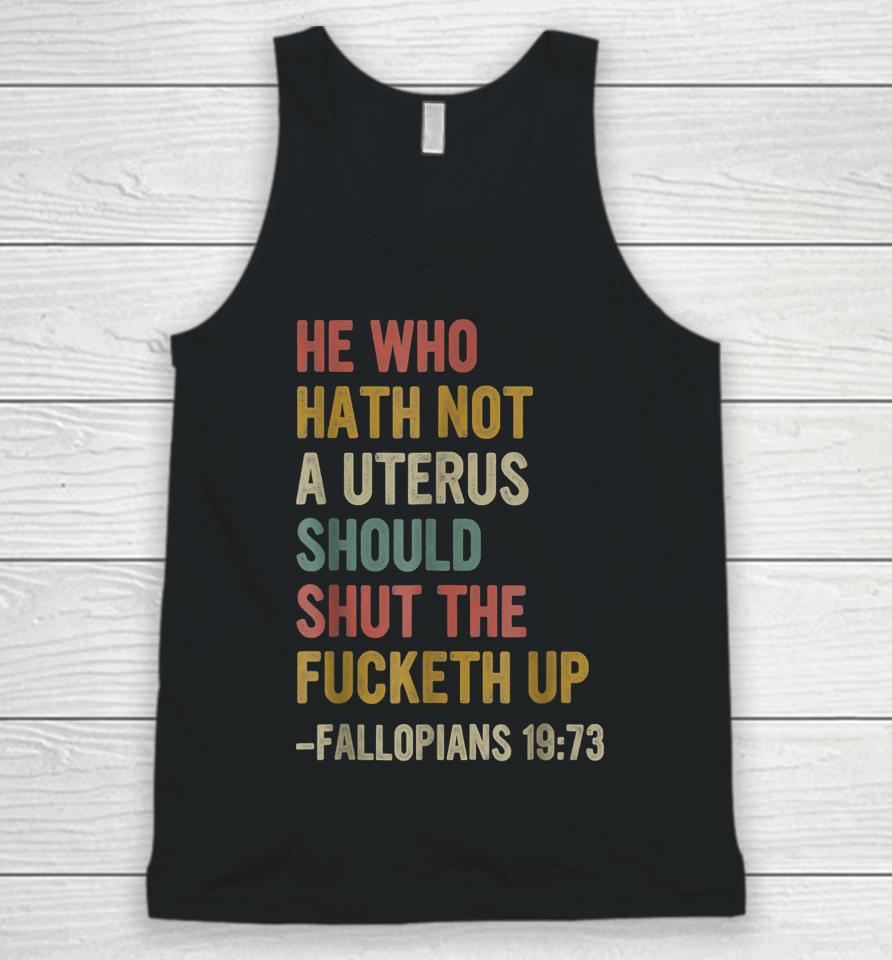 If I Wanted The Government In My Uterus Unisex Tank Top