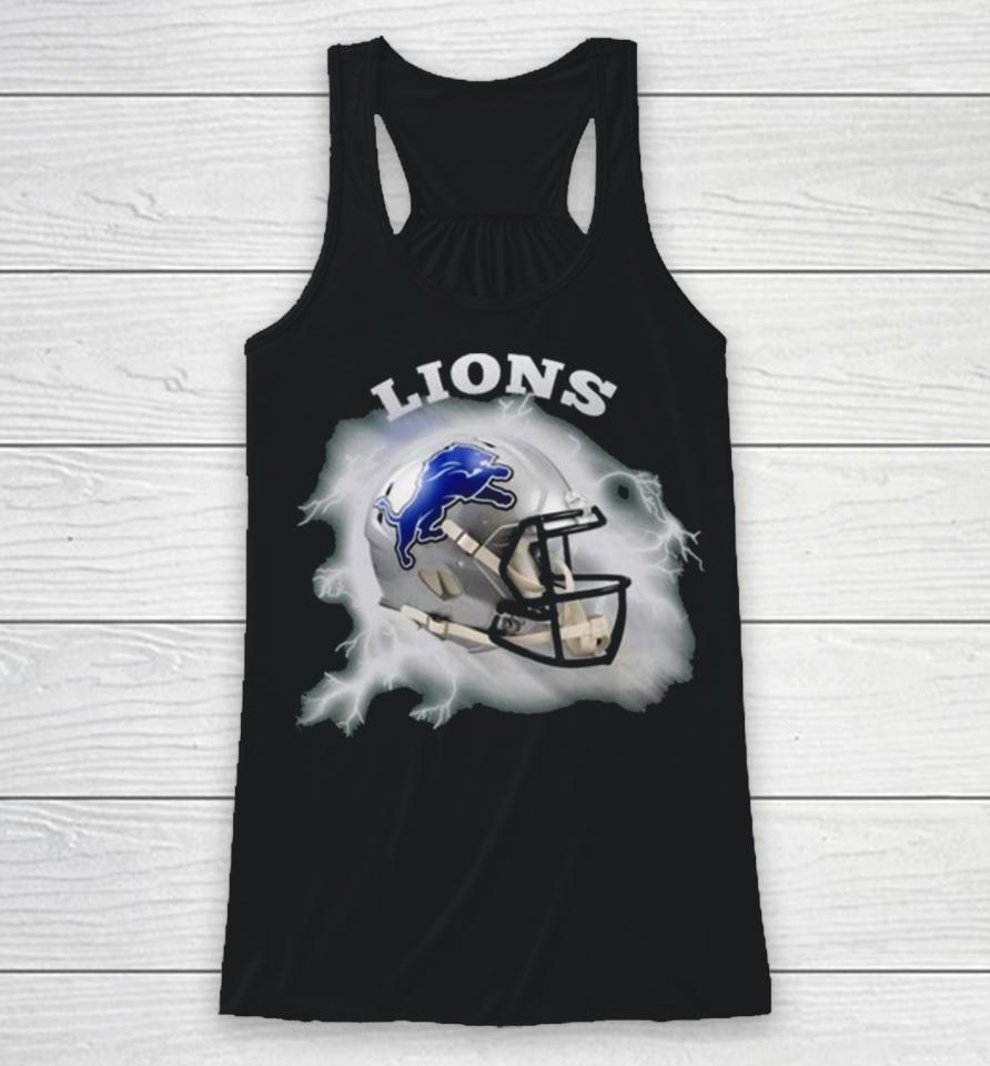 Iginal Teams Come From The Sky Detroit Lions Racerback Tank