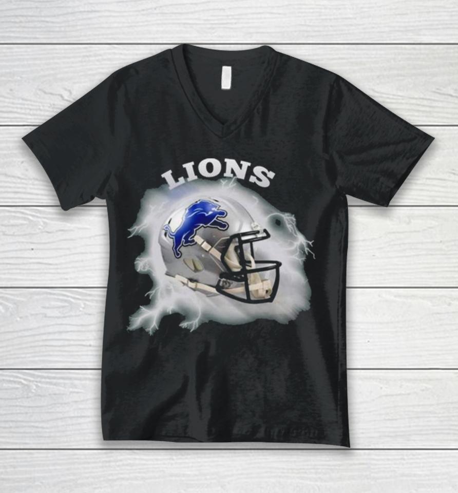 Iginal Teams Come From The Sky Detroit Lions Unisex V-Neck T-Shirt