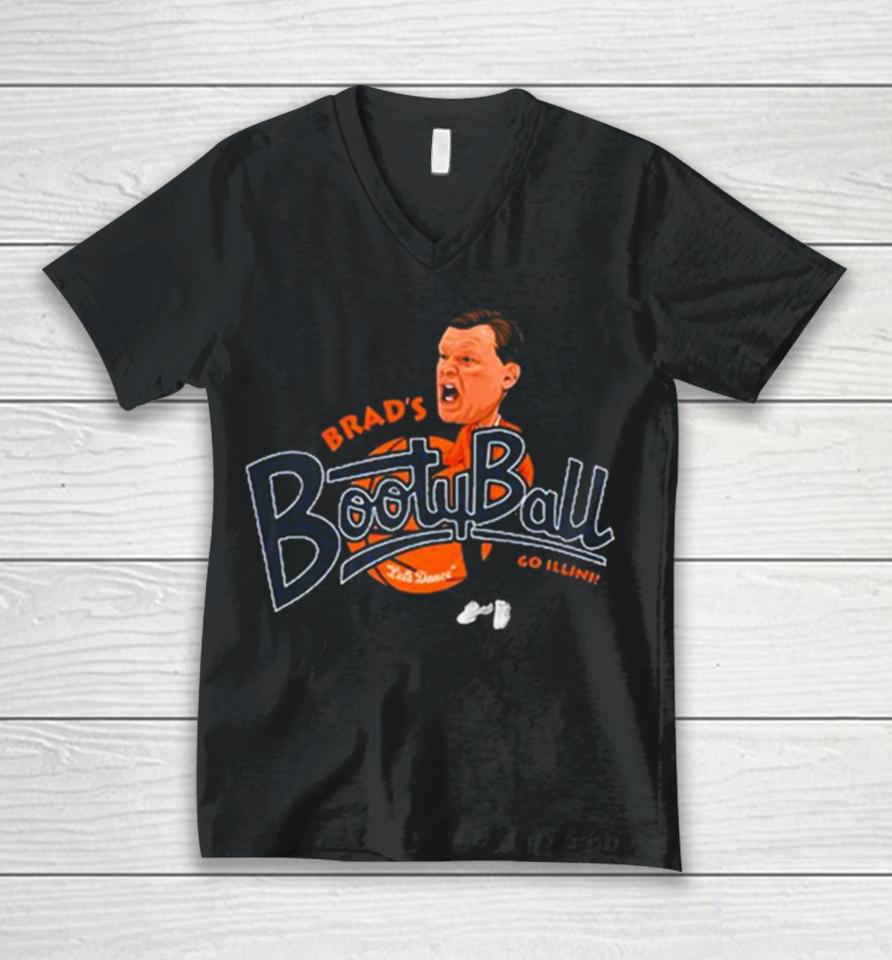 Illinois Basketball Brads Booty Ball Unisex V-Neck T-Shirt