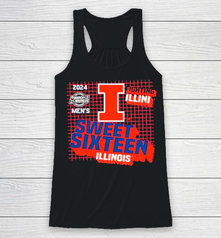 Illinois Fighting Illini 2024 Men’s Basketball Sweet Sixteen Racerback Tank