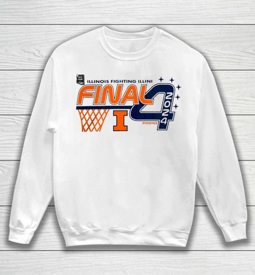Illinois Fighting Illini 2024 Ncaa Men’s Basketball Tournament March Madness Final Four Sweatshirt