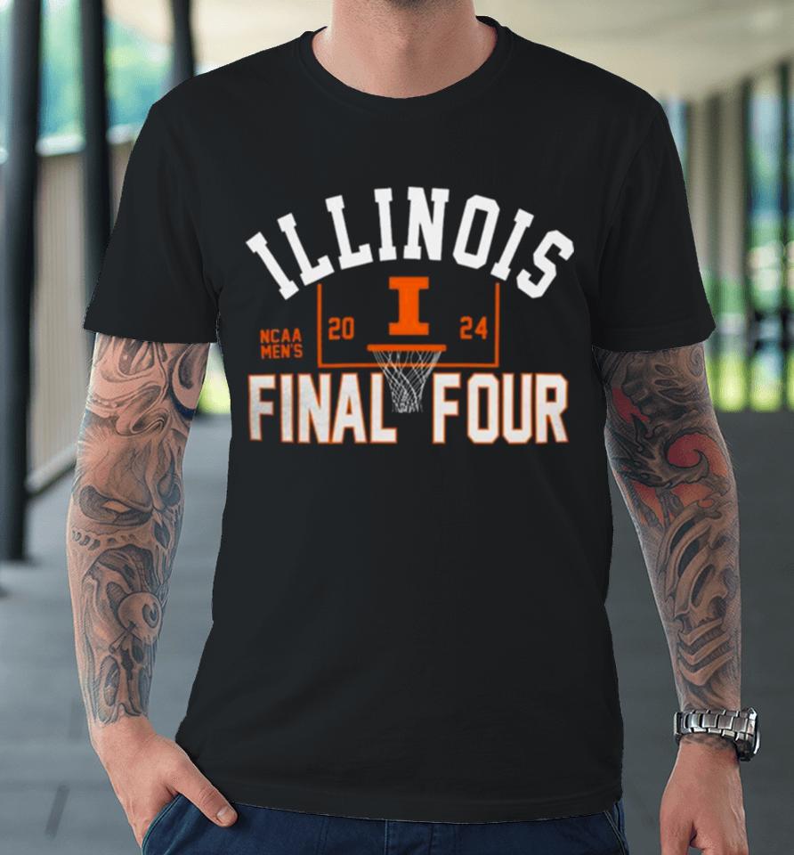 Illinois Fighting Illini 2024 Ncaa Men’s Final Four Logo Premium T-Shirt