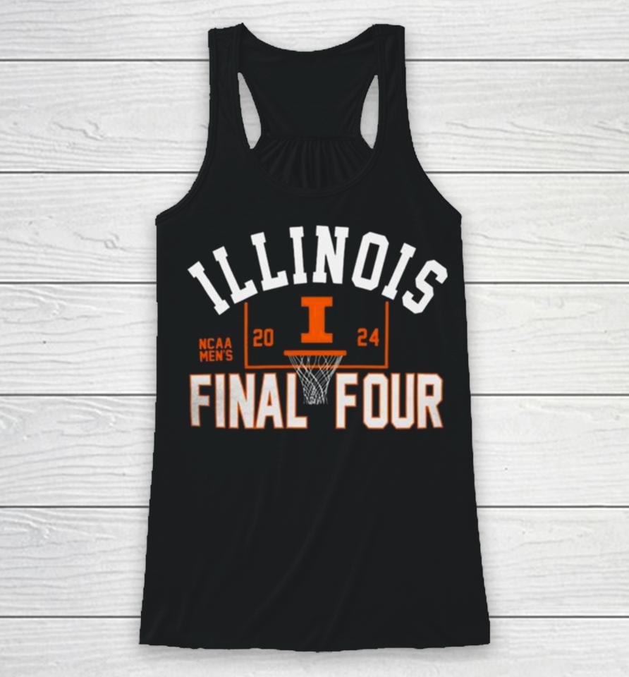 Illinois Fighting Illini 2024 Ncaa Men’s Final Four Logo Racerback Tank