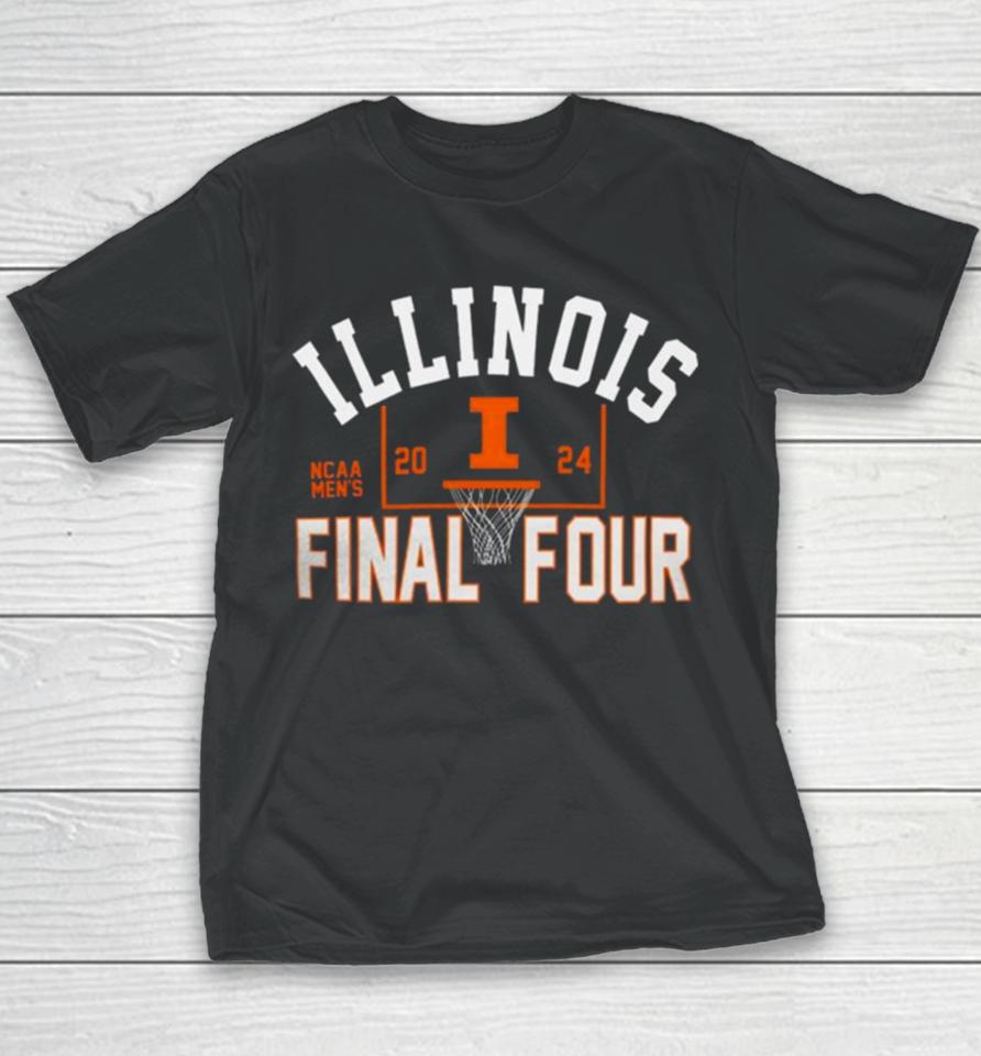 Illinois Fighting Illini 2024 Ncaa Men’s Final Four Logo Youth T-Shirt