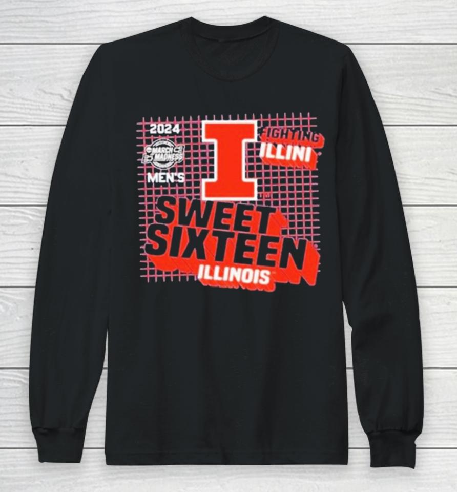 Illinois Fighting Illini Men’s Basketball Sweet Sixteen Long Sleeve T-Shirt