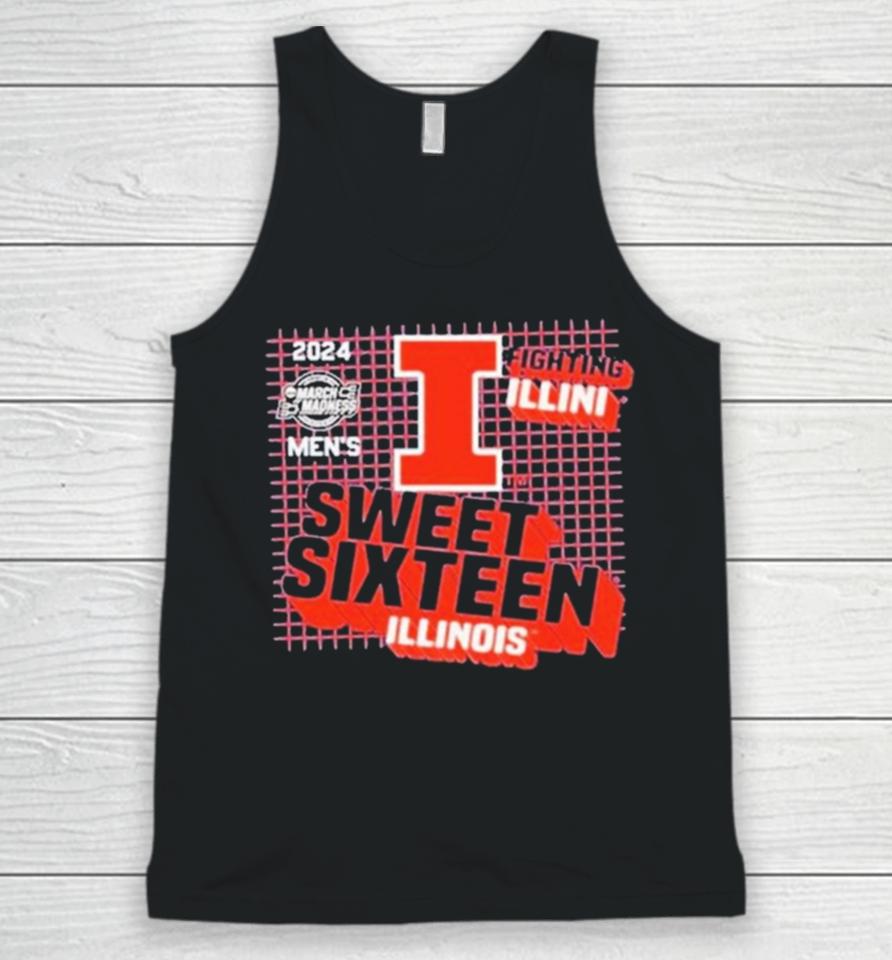 Illinois Fighting Illini Men’s Basketball Sweet Sixteen Unisex Tank Top