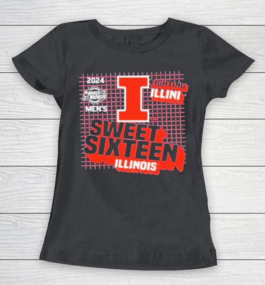 Illinois Fighting Illini Men’s Basketball Sweet Sixteen Women T-Shirt