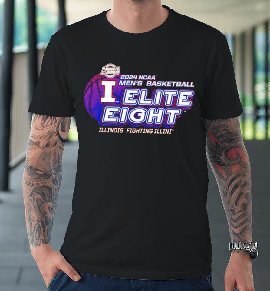 Illinois Fighting Illini Orange 2024 March Madness Elite 8 Premium T-Shirt