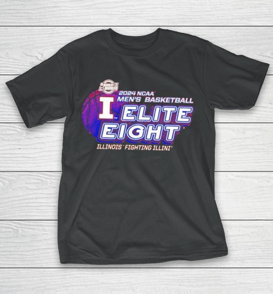 Illinois Fighting Illini Orange 2024 March Madness Elite 8 T-Shirt