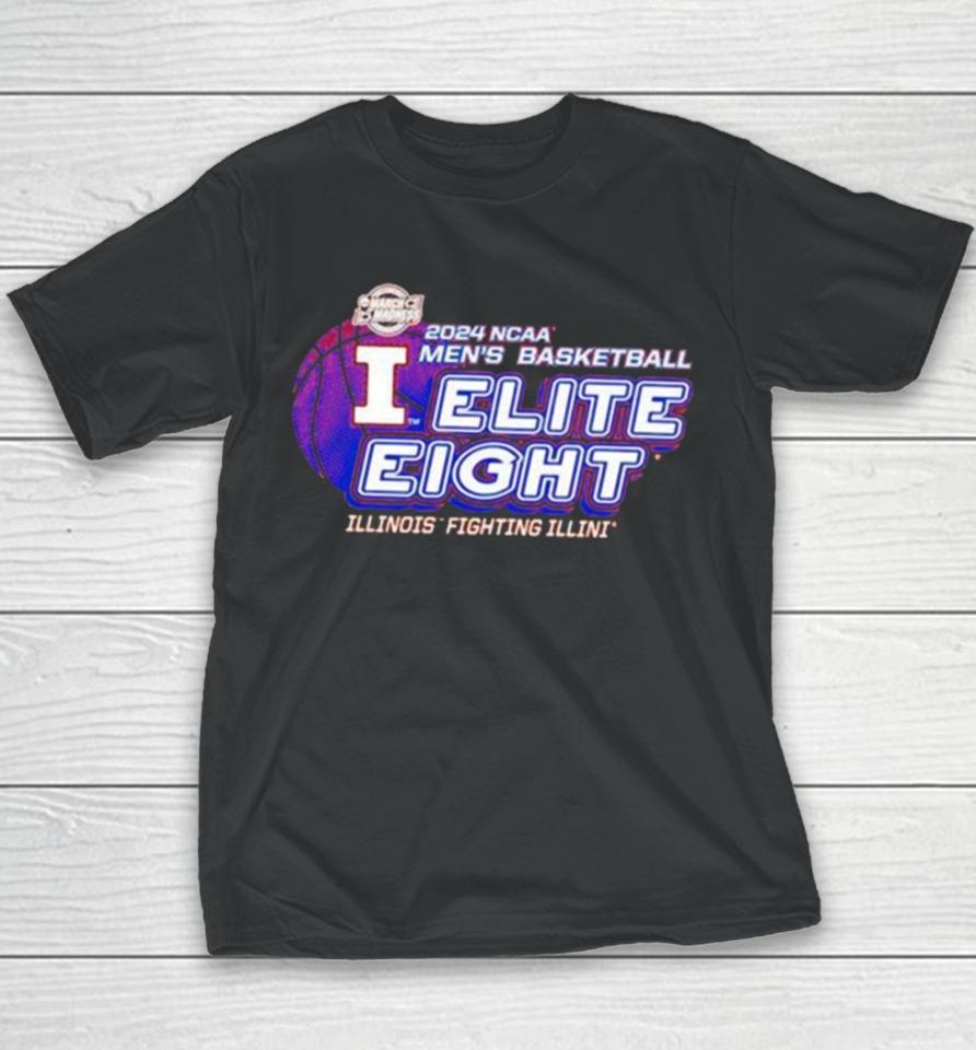 Illinois Fighting Illini Orange 2024 March Madness Elite 8 Youth T-Shirt