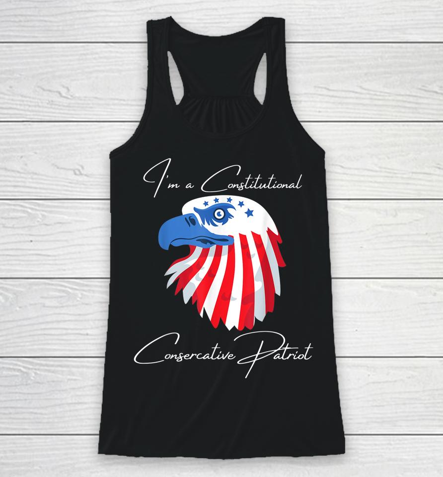 I'm A Constitutional Conservative Racerback Tank