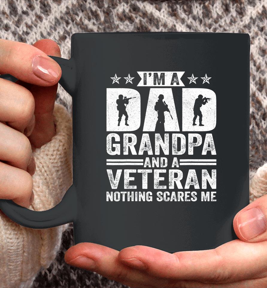 I'm A Dad Grandpa T Shirt Veteran Father's Day Coffee Mug