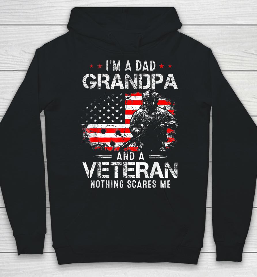 I'm A Dad Grandpa Veteran Fathers Day Hoodie