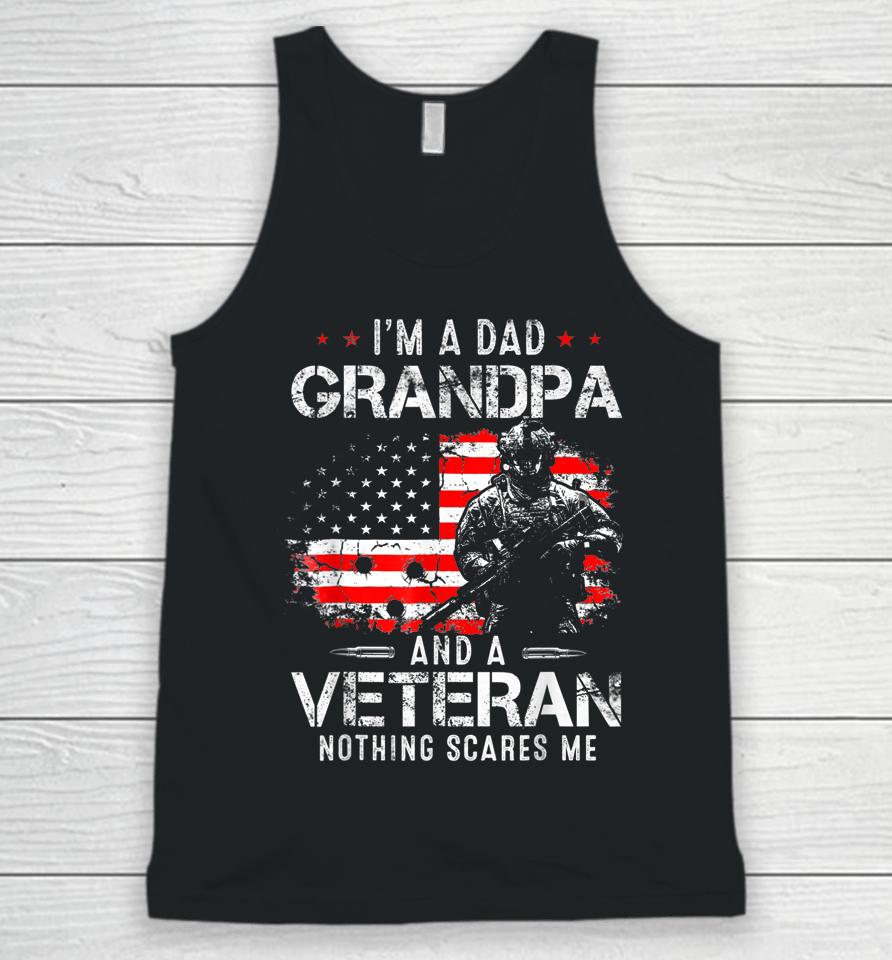 I'm A Dad Grandpa Veteran Fathers Day Unisex Tank Top