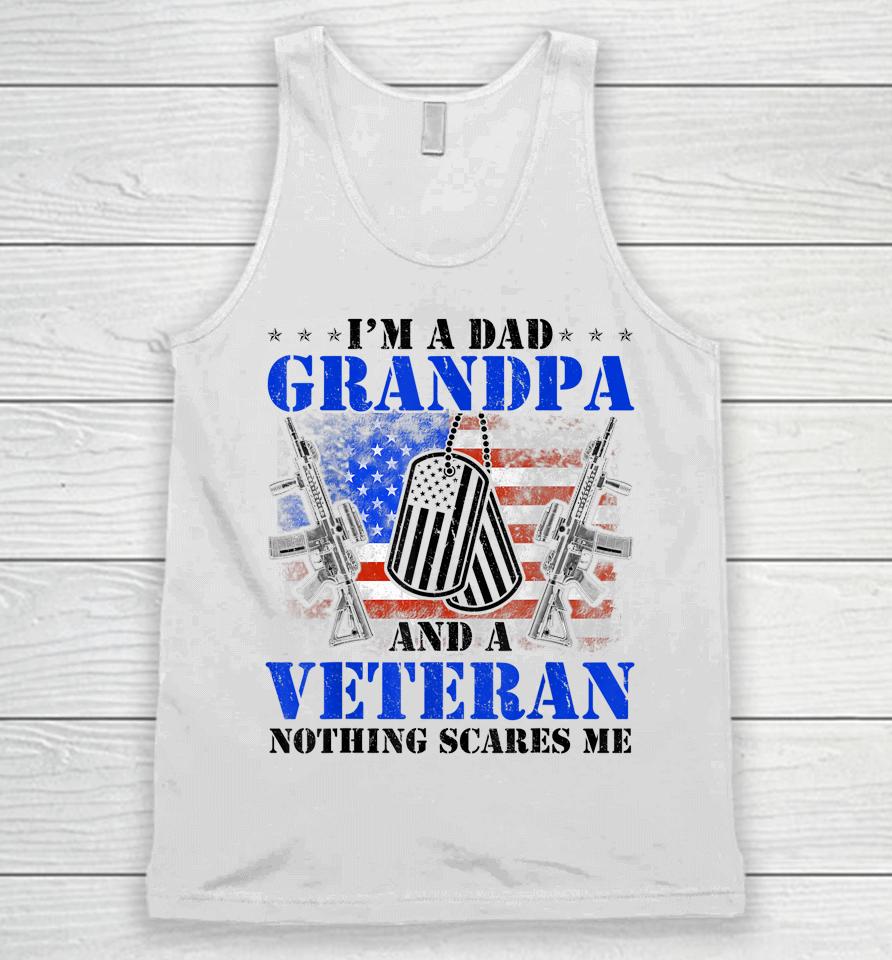 I'm A Dad Grandpa Veteran Father's Day Unisex Tank Top