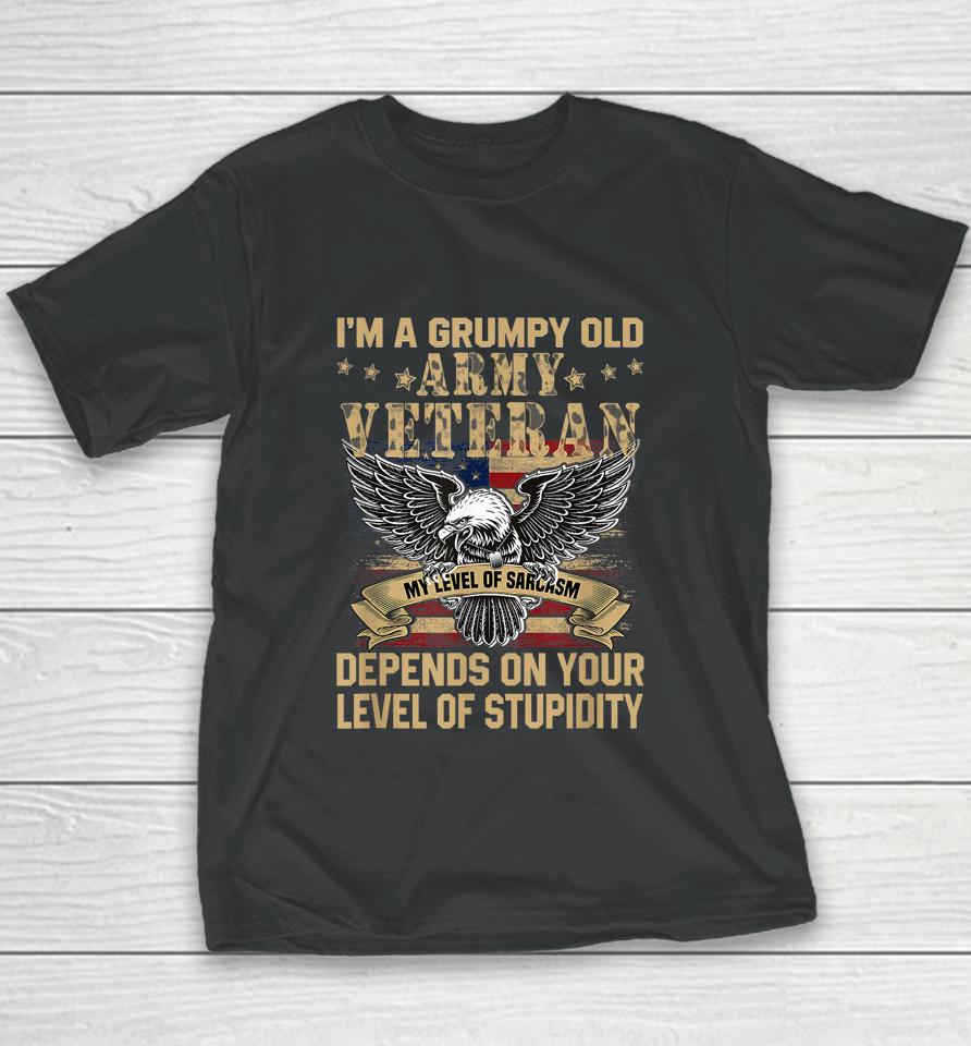 I'm A Grumpy Old Army Veteran My Level Youth T-Shirt