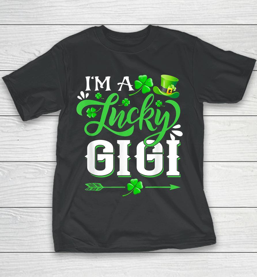 I'm A Lucky Gigi Shamrock St Patrick's Day Youth T-Shirt