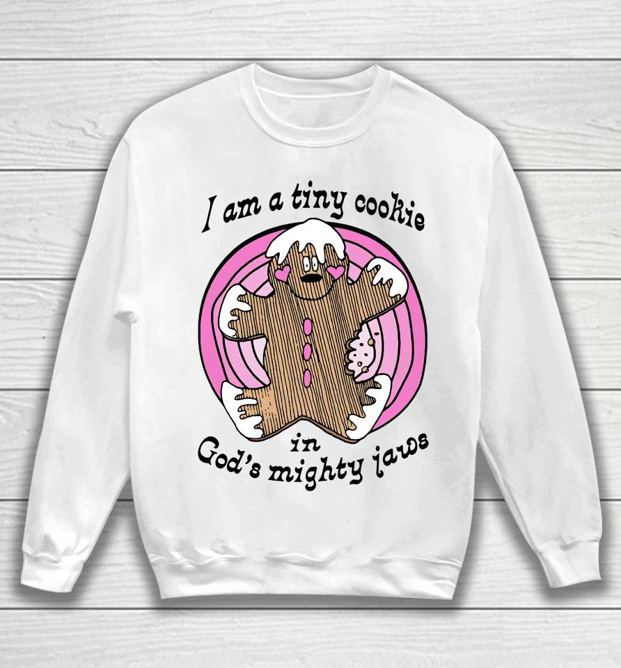 I'm A Tiny Cookie In God's Mighty Jaws Sweatshirt