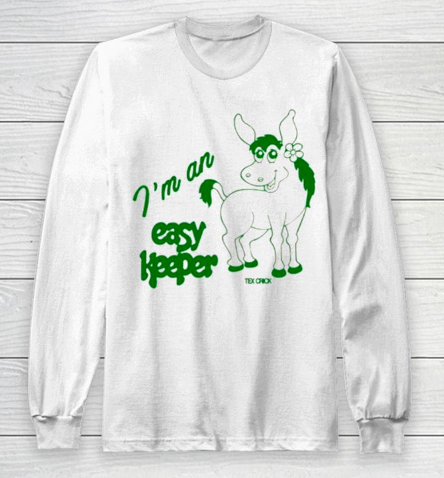 I’m An Easy Keeper Ivory Mule Long Sleeve T-Shirt