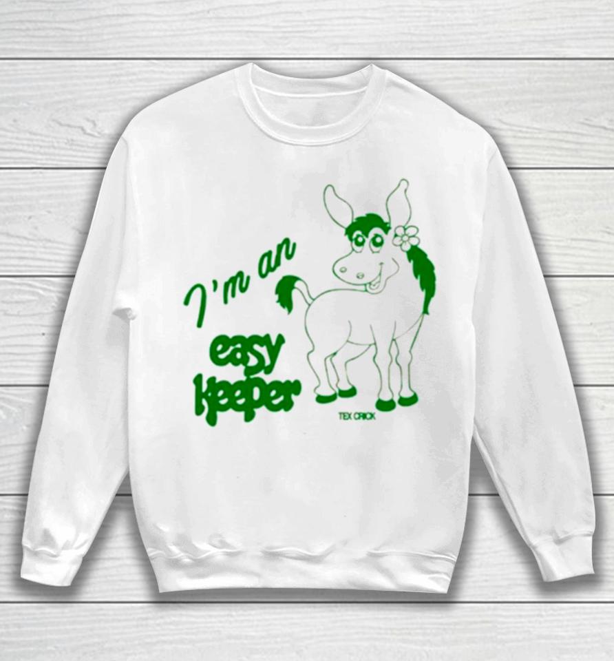 I’m An Easy Keeper Ivory Mule Sweatshirt