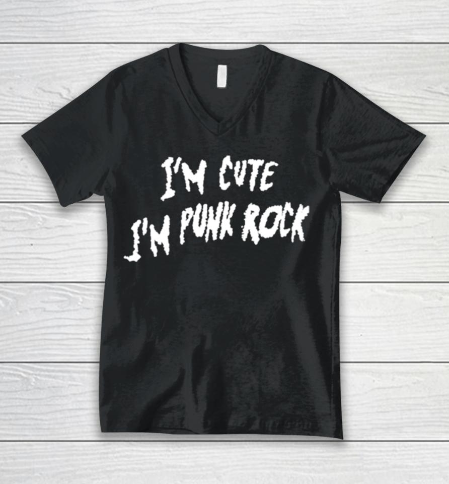 I’m Cute I’m Punk Rock Unisex V-Neck T-Shirt